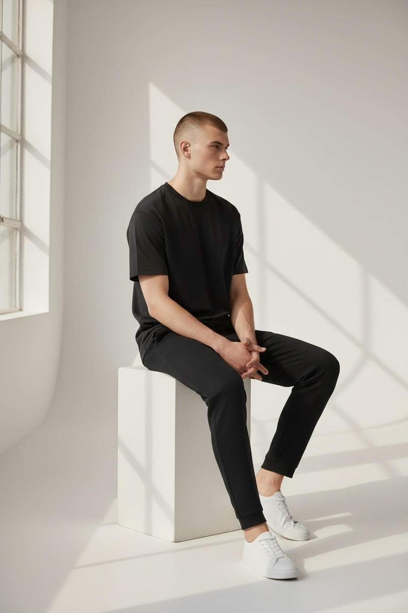 Interlock Unisex Boxy T-Shirt w/ Slit