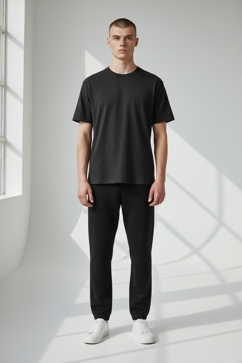 Interlock Unisex Boxy T-Shirt w/ Slit