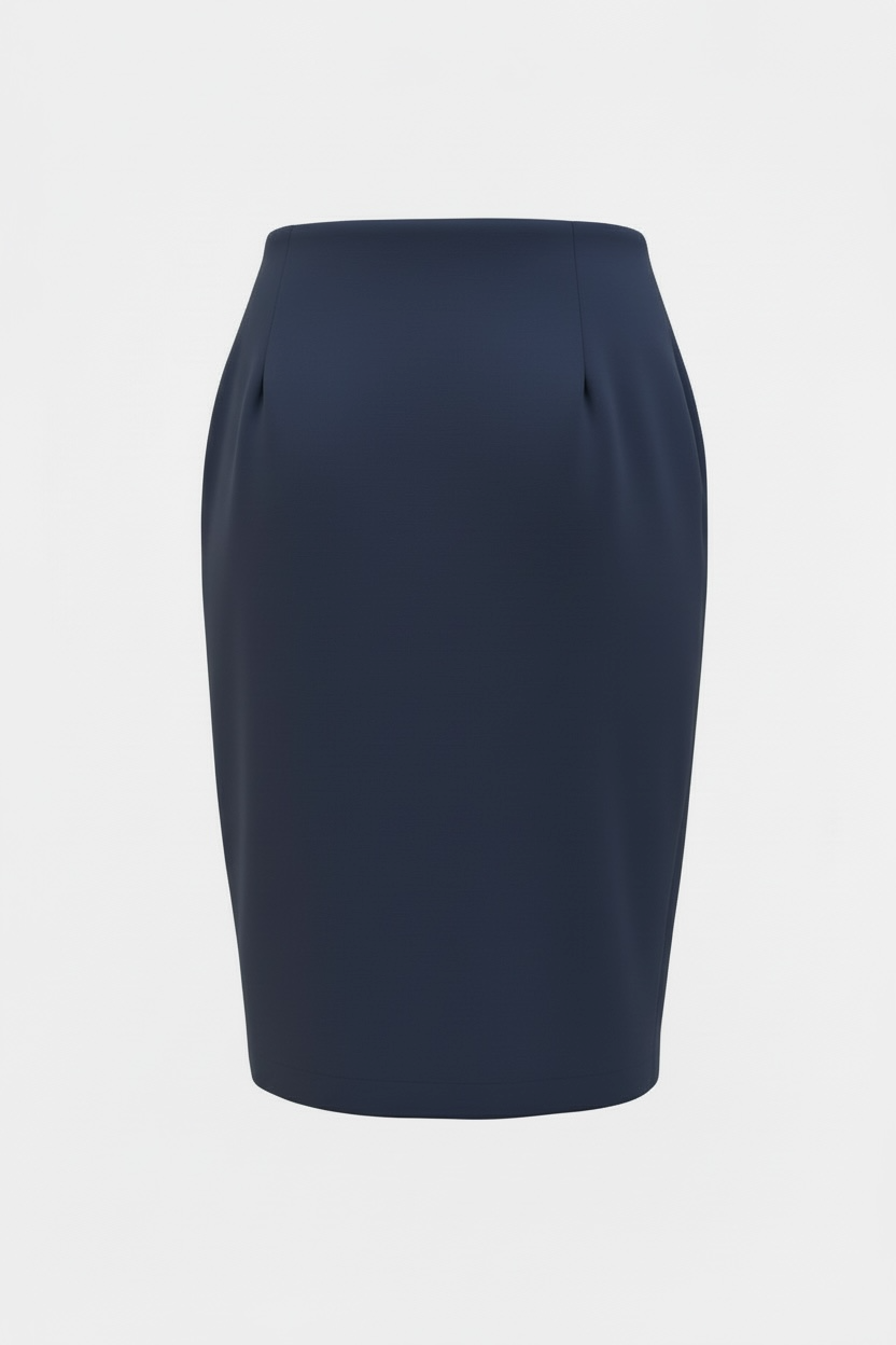 Pencil Skirt w/ Side Buttons/Strings