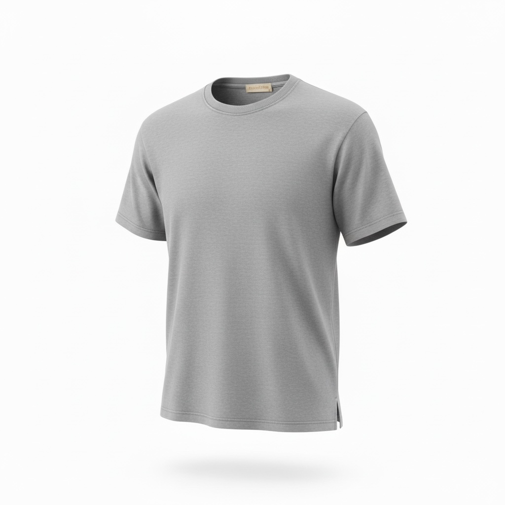 Interlock Unisex Boxy T-Shirt w/ Slit