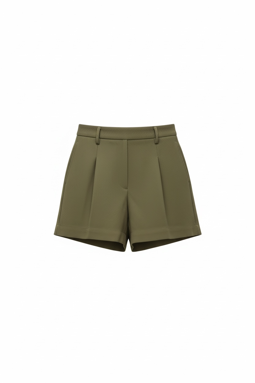 Box Pleated Shorts