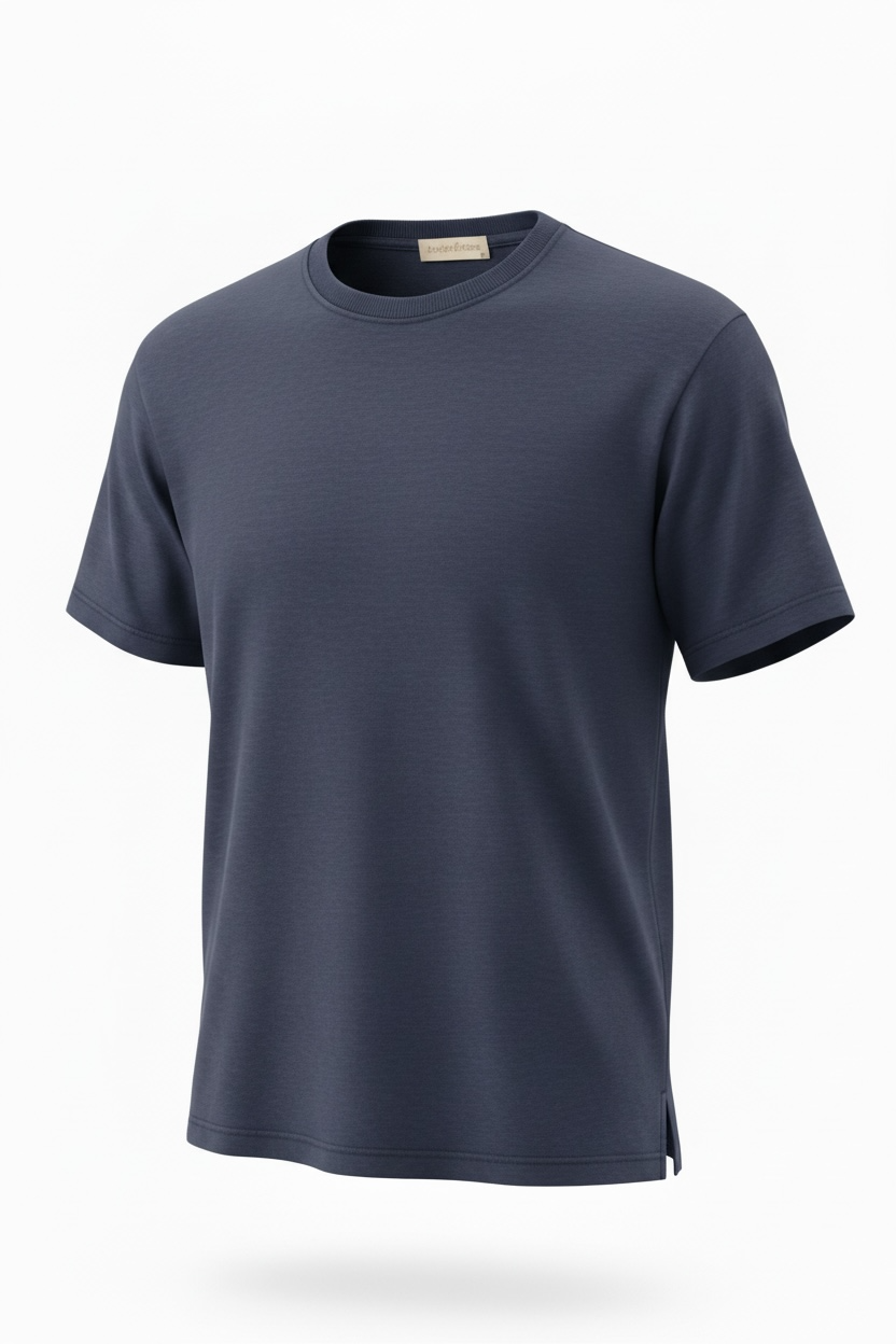 Interlock Unisex Boxy T-Shirt w/ Slit