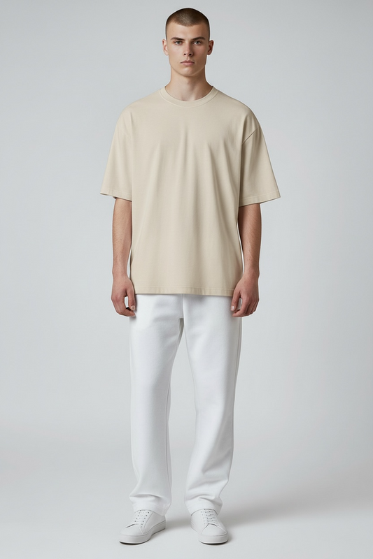 Interlock Unisex Boxy T-Shirt w/ Slit