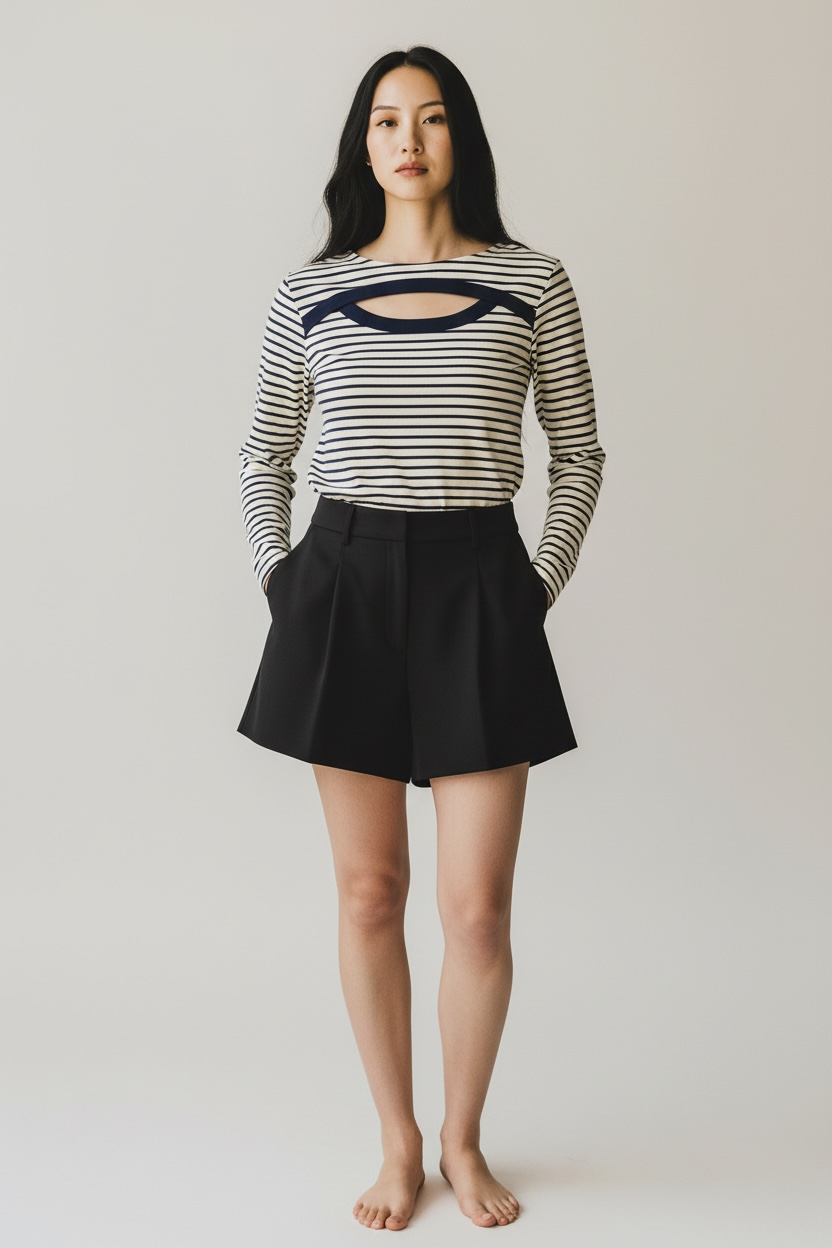 Breton Stripes Longsleeves w/ Chest Detail