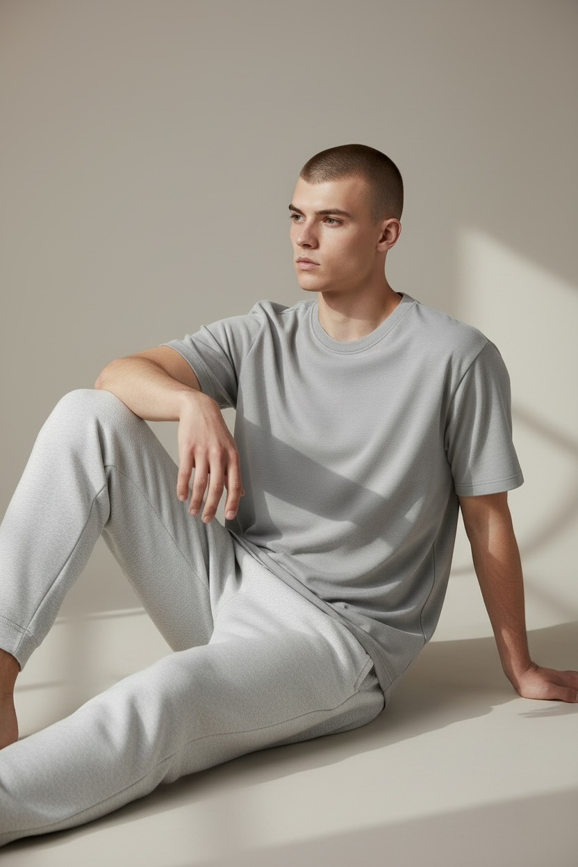 Interlock Unisex Boxy T-Shirt w/ Slit