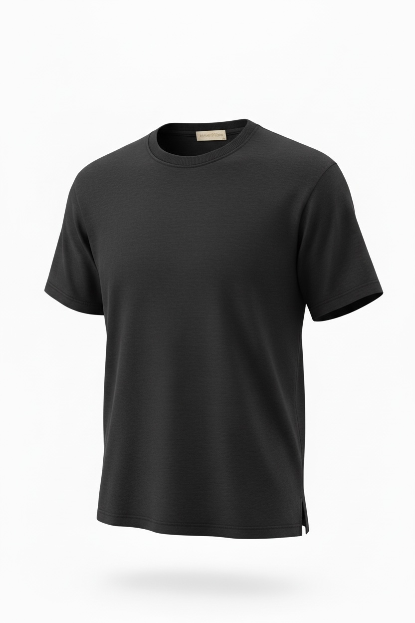 Interlock Unisex Boxy T-Shirt w/ Slit