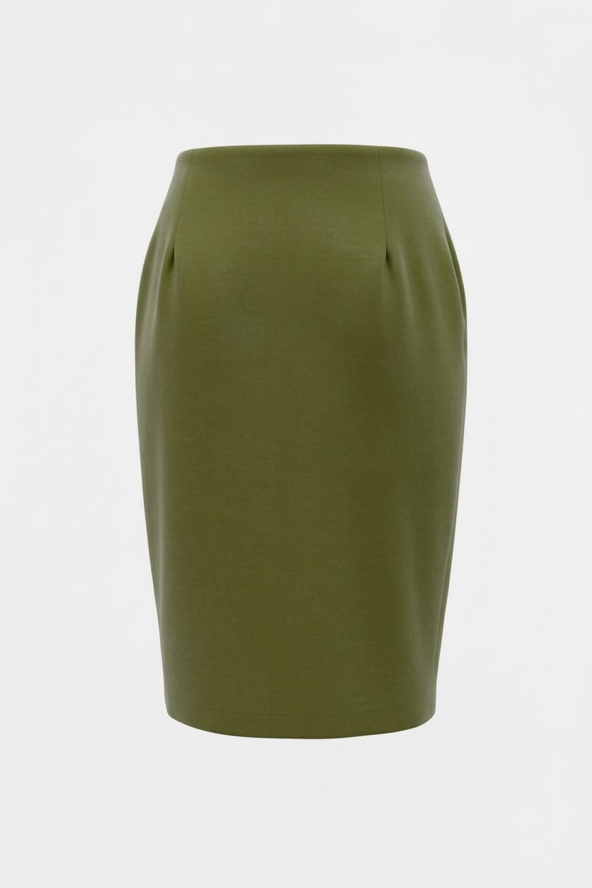 Pencil Skirt w/ Side Buttons/Strings