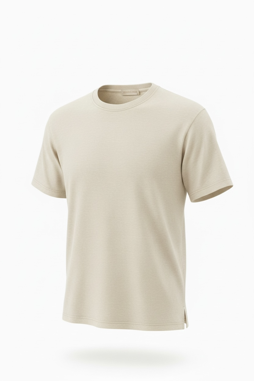 Interlock Unisex Boxy T-Shirt w/ Slit