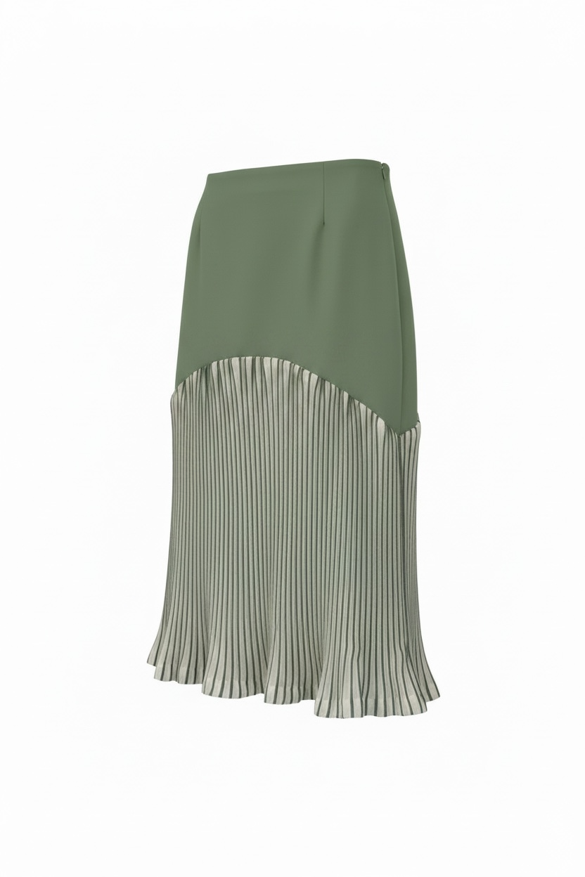 Contour Pleated Skirt